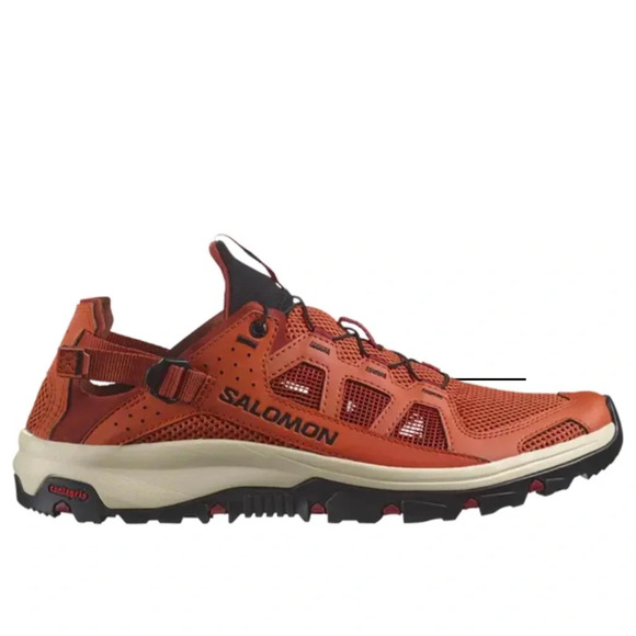 NEW Solomon Techamphibian 5 Low Top Sneakers Spice Route Burnt Henna Black-9 - Picture 6 of 9